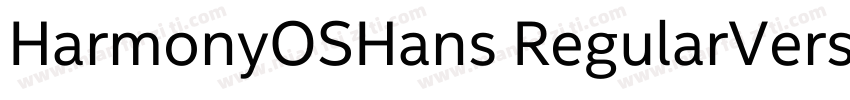HarmonyOSHans RegularVersion 1000字体转换
